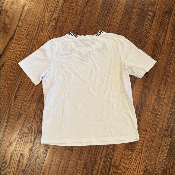 Maje Butterfly Summertime Tee Detail Cotton T-Shirt In White Size 1 Small - Picture 9 of 9